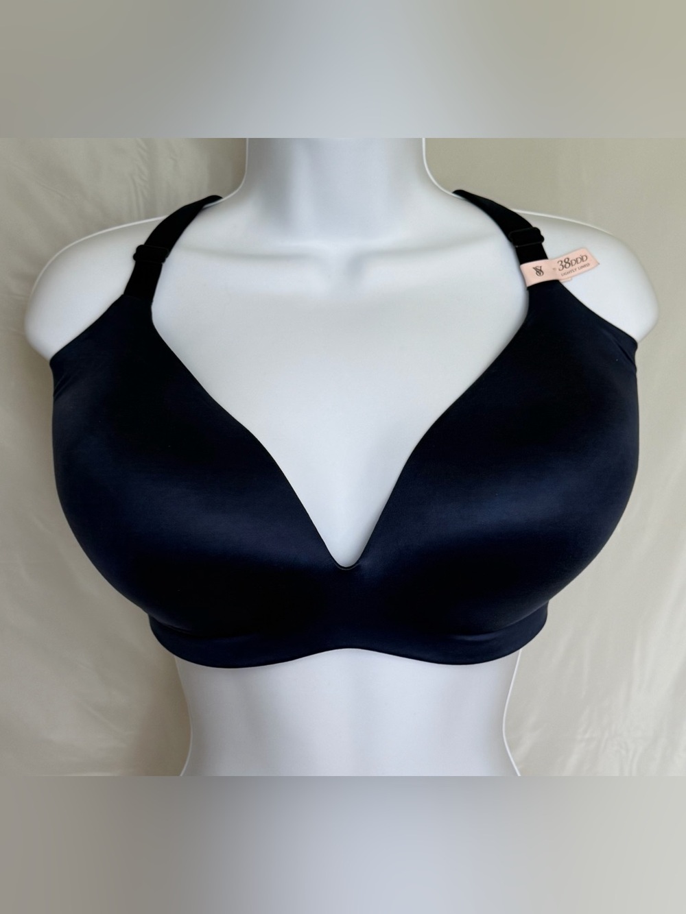 Victoria’s Secret Wireless Lightly Lined T Shirt Bra Navy 38DDD Comfort